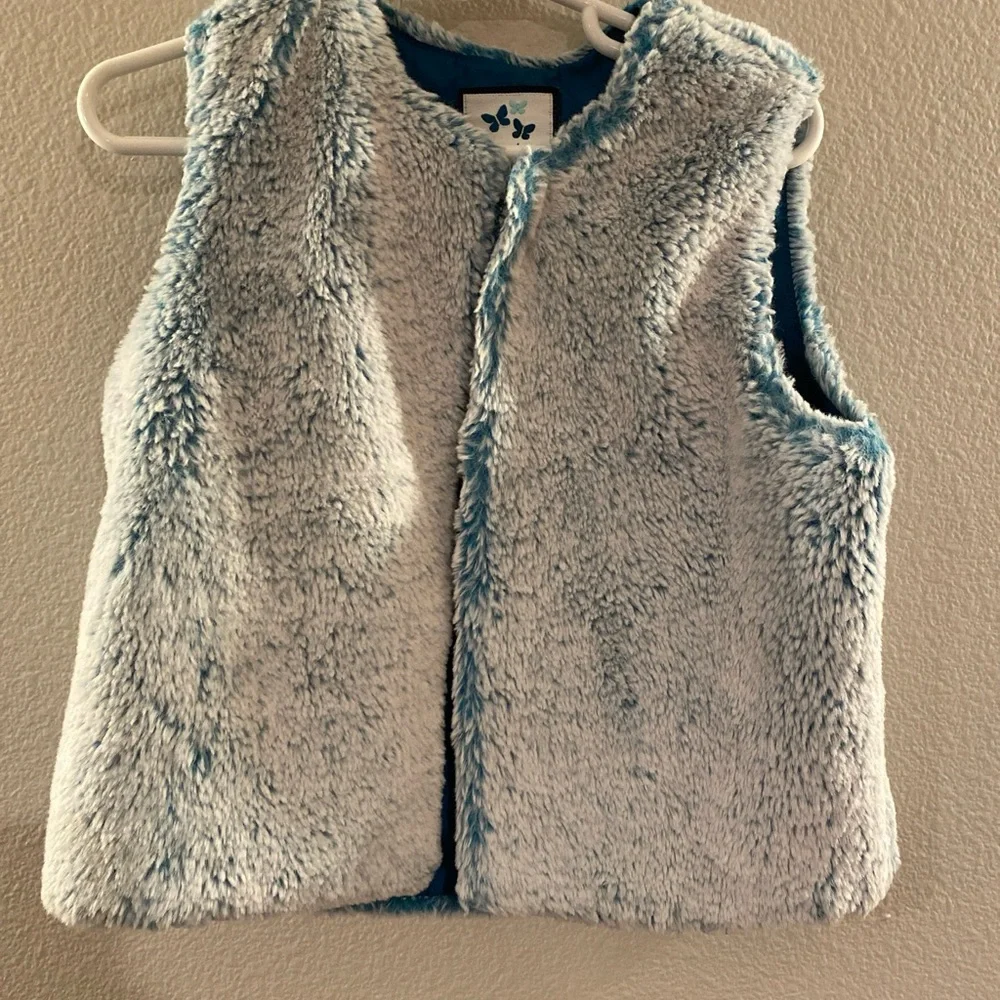 Lot Of‎ 3 Gymboree Vests Girls 5/6 Vests 2016 Butterfly Ballerina Faux Fur